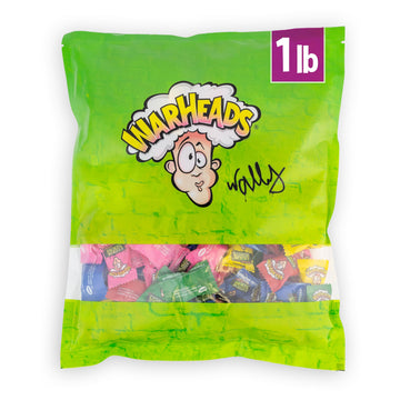 Warheads - Extreme Sour Hard Candy - Sour Apple, Black Cherry, Blue Raspberry, Lemon & Watermelon Flavors - 1Lb. Bulk Bag