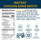 Bare Bones Bone Broth Instant Powdered Beverage Mix, Chicken, Pack of 16, 15g Sticks, 10g Protein, Keto & Paleo Friendly