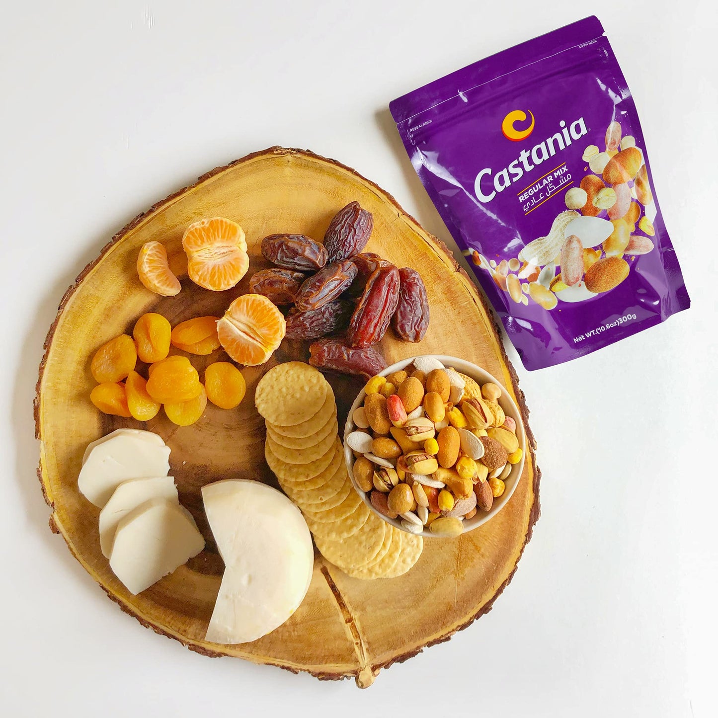 Castania Bbq Lebanese Mixed Nuts, Regular Mix With Peanuts, Pumpkin Seeds, Corn, And Chickpeas, 10.6Oz (Pack Of 4)