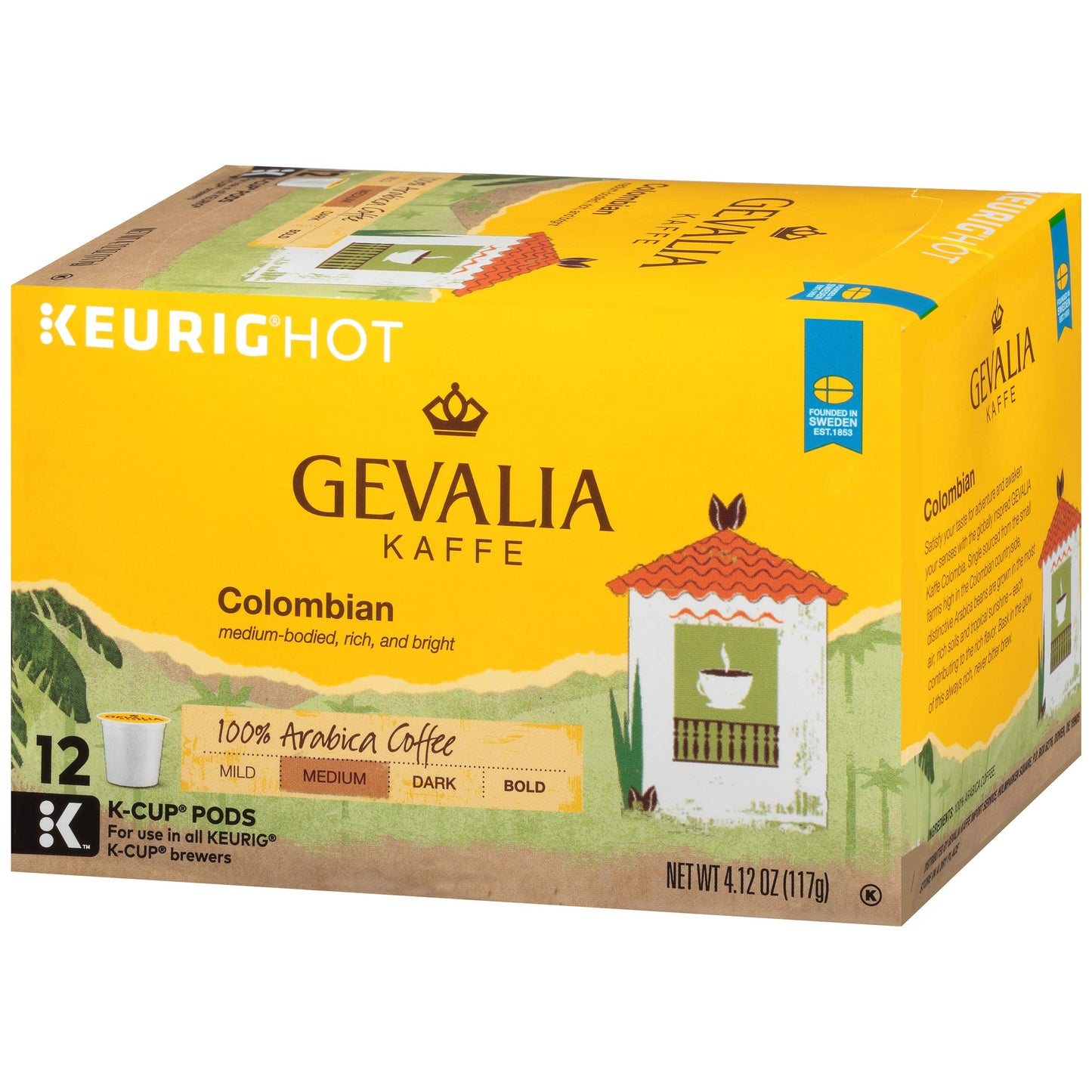 Gevalia Colombian Roast Keurig K Cup Coffee Pods (12 Count)