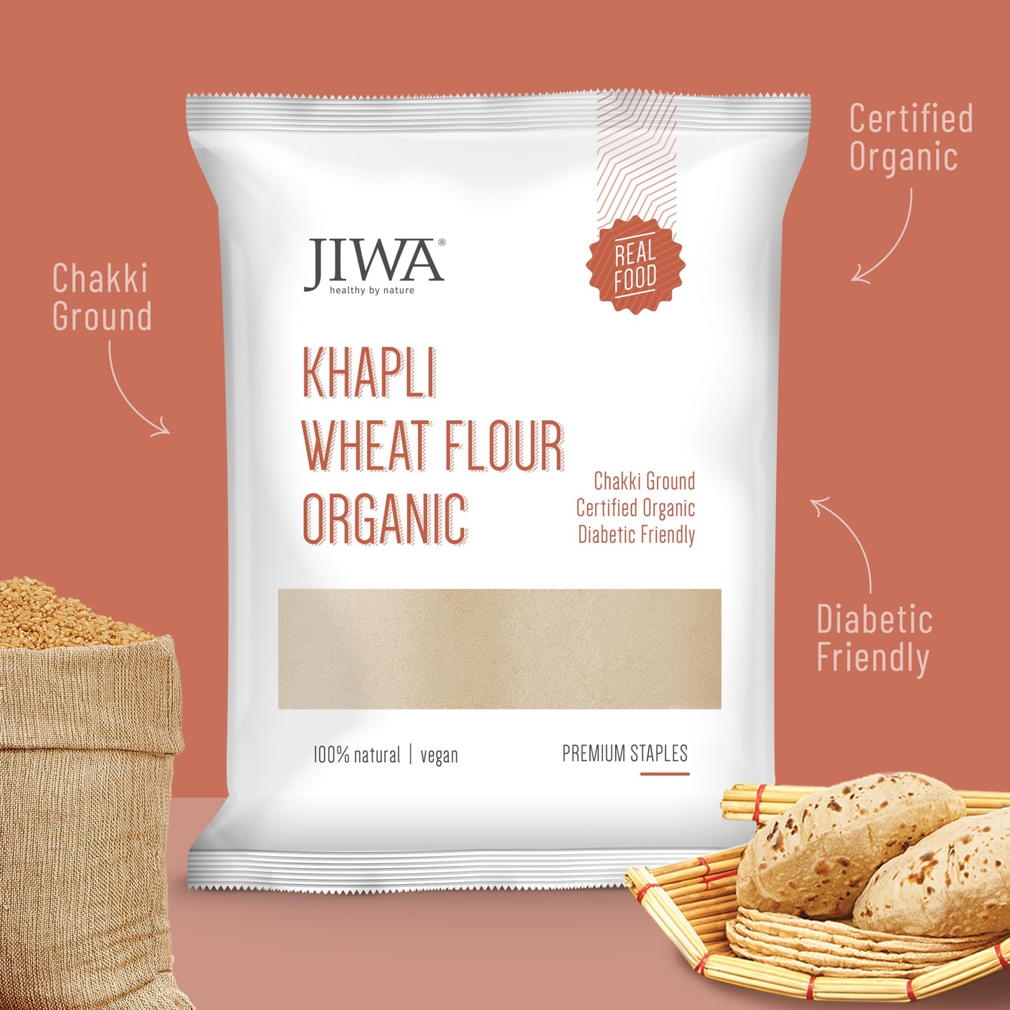 Jiwa Organic Khapli Wheat Flour