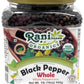 Rani Organic Black Pepper Whole, Premium MG-1 Grade, 16oz (1lb) PET Jar, Non-GMO, Gluten Friendly, USDA Certified Organic, Kosher