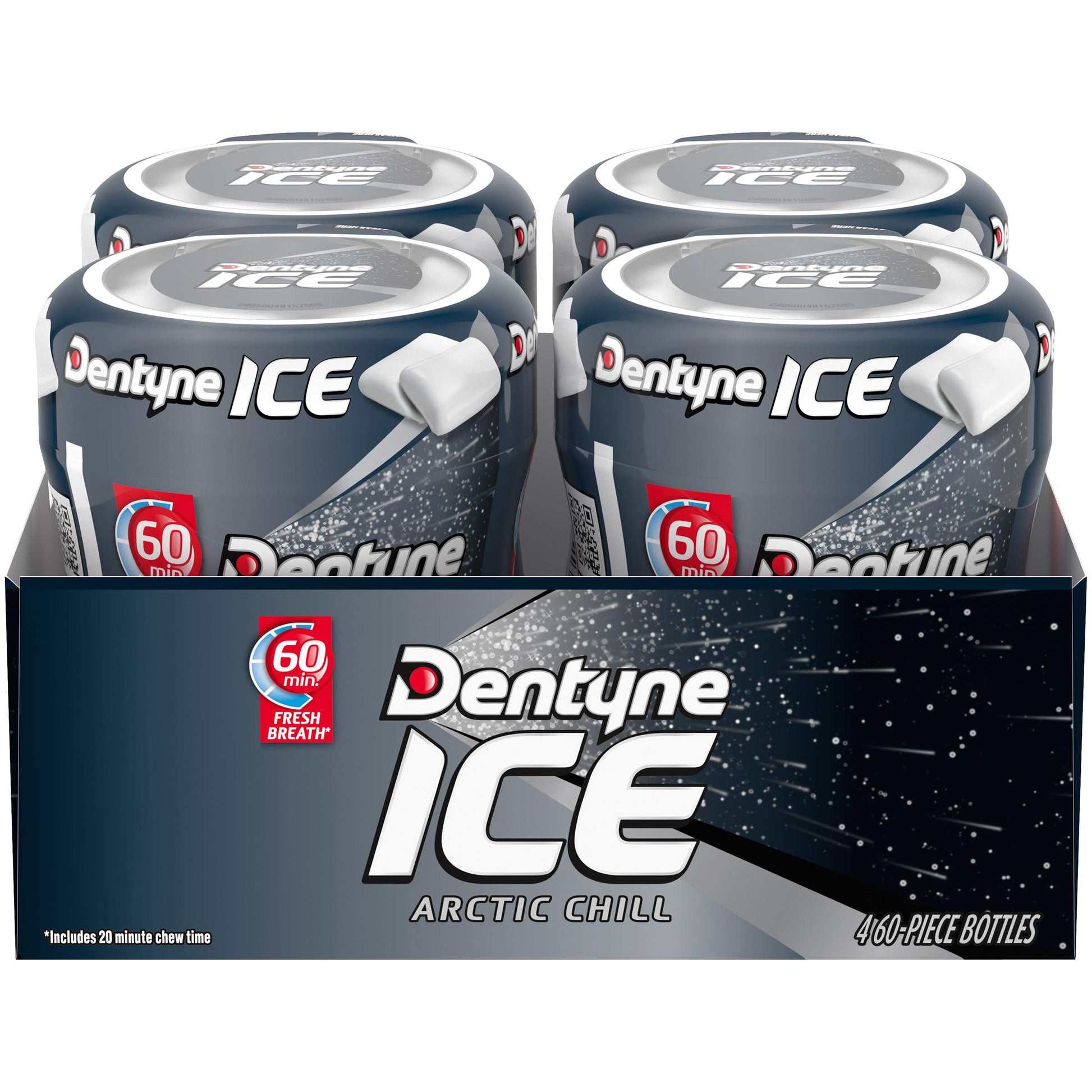 Dentyne Ice Sugar Free Gum (Arctic Chill 60 Piece Pack Of 4)