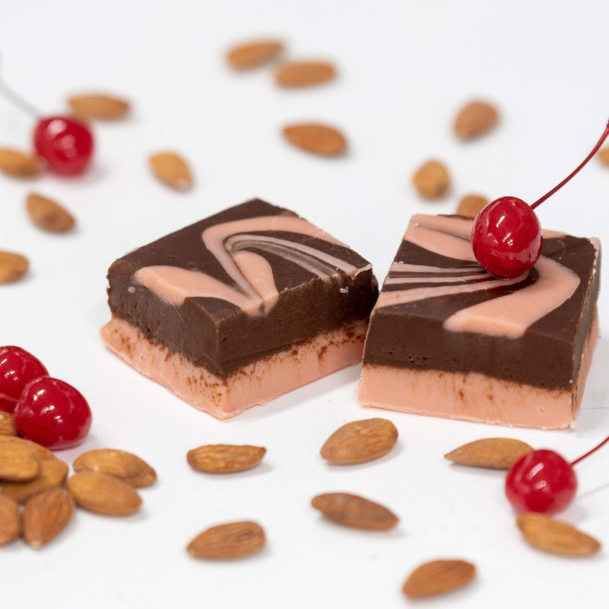 Valley Fudge Artisan Fudge, Amaretto Chocolate, Real Butter, Half Pound Package