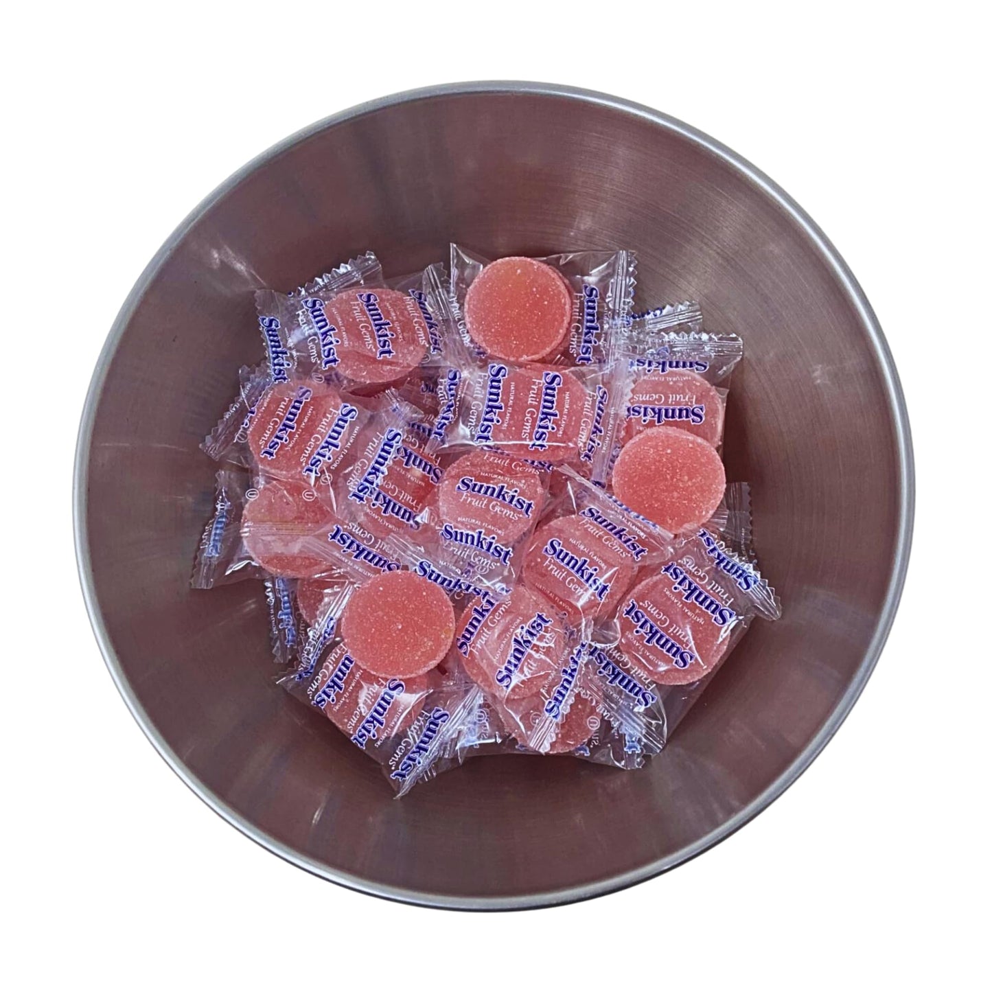 Sunkist Individually Wrapped Fruit Gems Soft Candy Grapefruit Flavor Only -1Lbs, (16 Oz)