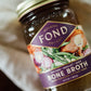 FOND Regenerative Pasture-Raised Chicken Bone Broth Infused with Organic Shiitake & Sage - Slow-Simmered Chicken Broth for Rich