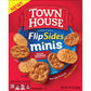 Town House Flipsides Minis Oven Baked Crackers, Lunch Snacks, Snack Crackers, House Seasoned (12 Boxes)