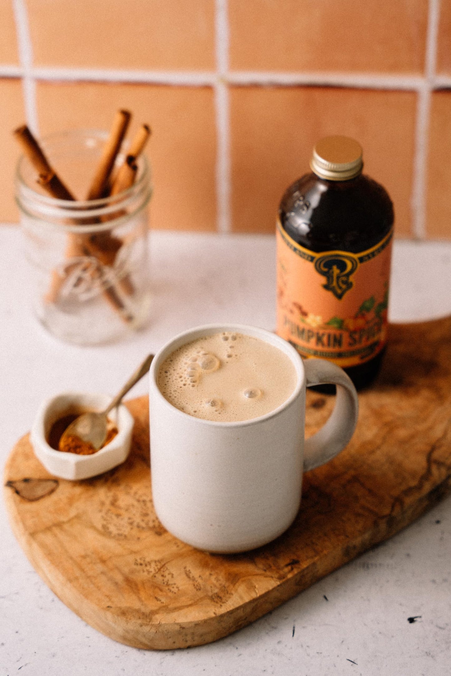 Portland Syrups Pumpkin Spice Syrup - Organic Coffee Syrup for Lattes & Baking - 12 oz Bottle
