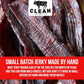 Clean Jerky Co. Old Fashioned Dry Zero Sugar Beef Jerky, Salt & Pepper Flavor, 3 Ounce Protein Snack, No MSG, No Sugar, No Nitrates