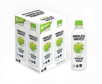 Harmless Harvest Organic Coconut Water, Original, 12 Fl Oz (Pack Of 4)