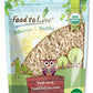Food to Live Organic Quick Cooking Rolled Oats - Non-GMO, 1-Minute Oatmeal, 100% Whole Grain, Thin Flakes, Uncooked, Vegan, Bulk