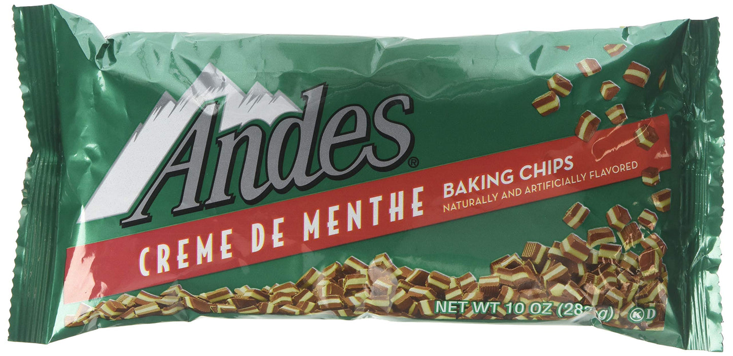 ANDES Creme De Menthe Baking Chips, Mint, 10 Oz (12 Count) Chocolate