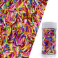 Rainbow Jimmy Sprinkles Edible Mix Size Jimmies Cake Decorations Soft Jimmies for Topping Ice Cream, Cookies, Cakes, Wedding Par