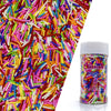 Rainbow Jimmy Sprinkles Edible Mix Size Jimmies Cake Decorations Soft Jimmies for Topping Ice Cream, Cookies, Cakes, Wedding Par