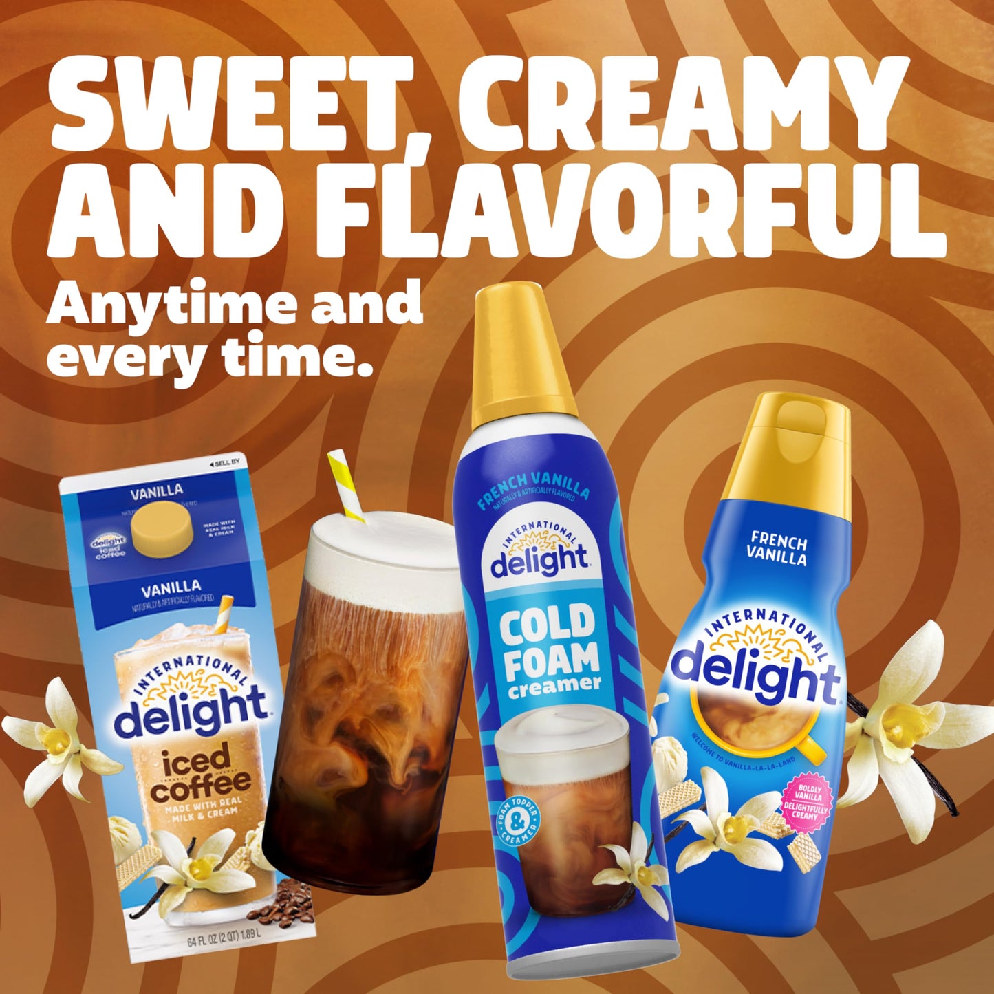 International Delight Cold Foam Coffee Creamer, Sweet & Creamy Cold Foam Flavored Creamer, 14 OZ Can