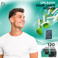 MASS GUM Tough Chewing Gum - Spearmint Flavor, Jawline Exerciser, 120 Pieces (10 Packs of 12) - Hard Chewing Gum for Strong Jawline