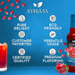Syruvia Sugar-Free Pomegranate Syrup - 25.4 fl oz. enhanced Flavoring Syrup. 0 Calories  Kosher  and Gluten-Free. Ideal for Enhancing Tea  Italian Sodas  Beverages  Desserts  Ice Cream  Cocktails  and Mocktails.