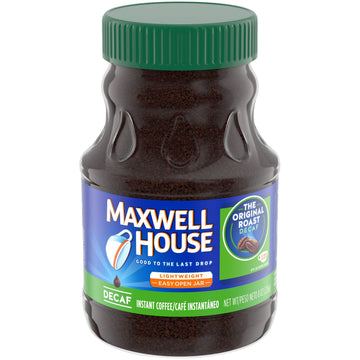 MAXWELL HOUSE Decaf Original Medium Roast Instant Coffee, 8 Ounce (Pack of 3)