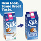 Silk Almond Milk, Unsweet Vanilla, Dairy Free, Gluten Free, Seriously Creamy Vegan Milk with 50% More Calcium than Dairy Milk, 6