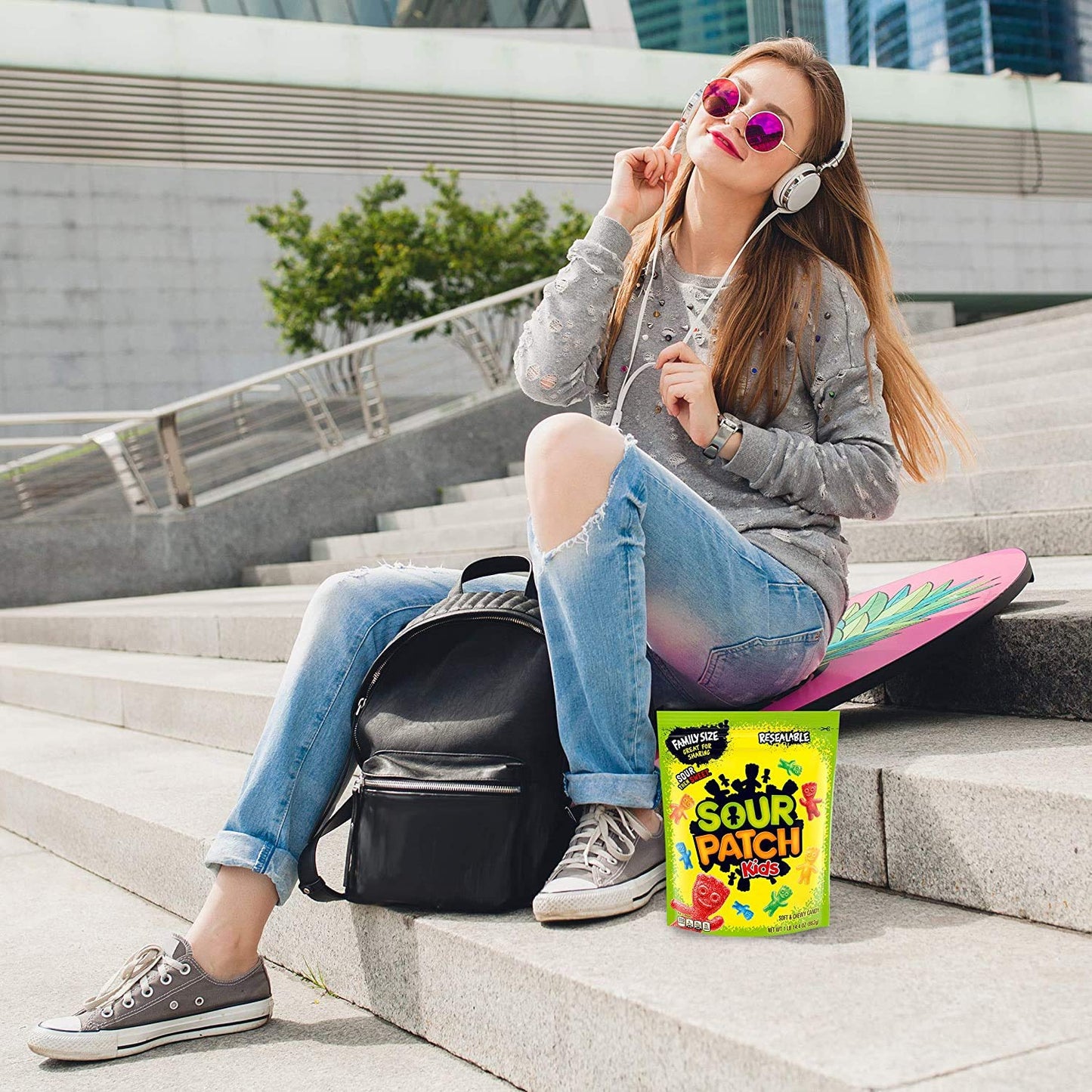 Sour Patch Kids Soft & Chewy Candy, Family Size, 1 Lb 14.4 Oz