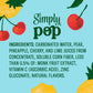 Simply POP Prebiotic Soda Fruit Punch Cans  12 fl oz  12 Pack