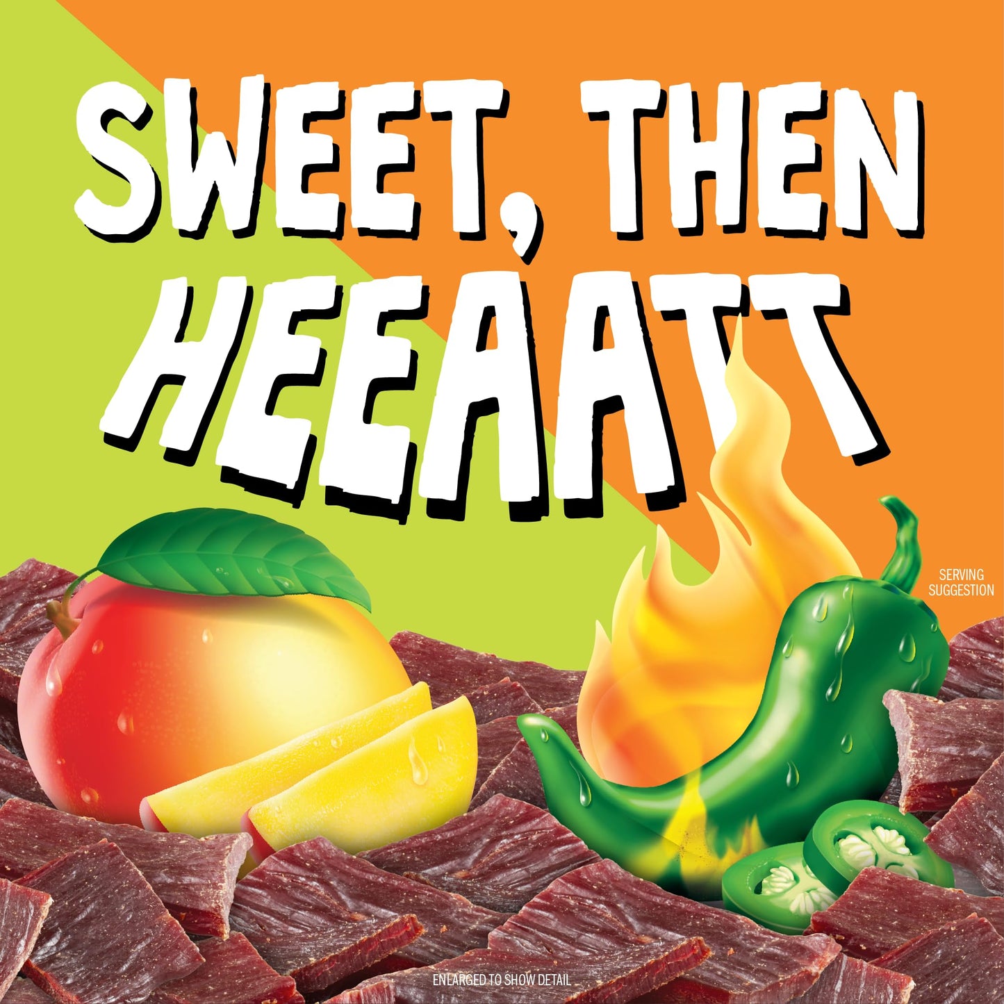 Jack Link s DUOs Jalapeo and Mango Beef Jerky, Shareable Under 100 Calories Snack Packs with 9g of Protein, Bulk Pack of Indivi