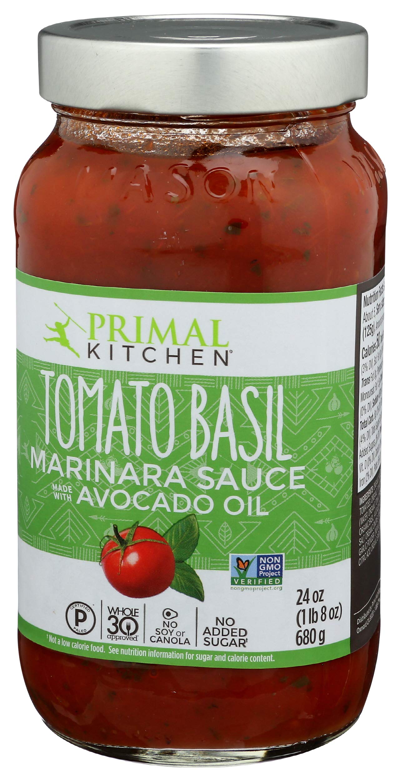 Primal Kitchen Marinara Sauce, Tomato & Basil, 24 oz