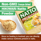 YAMASAN KYOTO UJI Japanese Natto Powder, Freeze-Dried, Vegan, Non-GMO, Low Sodium, 50g (1.76oz), 33 Servings