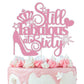 Still Fabulous At Sixty Cake Topper Pink Glitter 60 Years Old Happy 60Th Birthday Cake Decoration High Heel Crown Queen Stepping