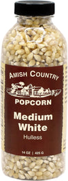 Amish Country Popcorn | 14 Oz Bottle | Medium White Popcorn Kernels | Old Fashioned, Non-Gmo And Gluten Free (14 Oz Bottle)