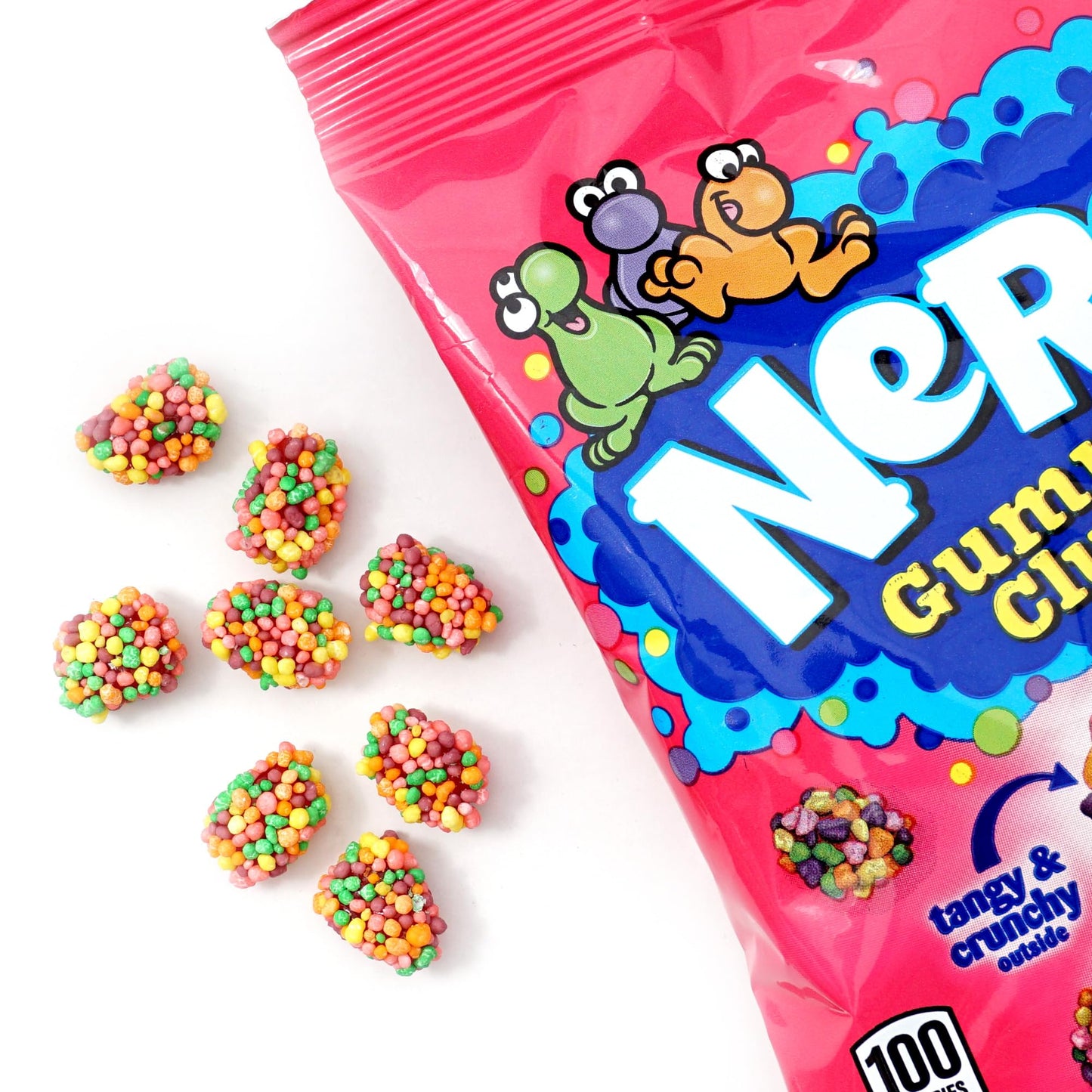 Nerds Gummy Clusters Rainbow, 3 Ounce Pouches (Pack Of 3), 9Oz Candy