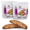 Nonni's Salted Caramel Biscotti Italian Cookies - 2 Tubs Biscotti Individually Wrapped Cookies w/Rich Milk Chocolate & Sea Salt 