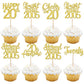 24PCS Gold Happy 20th Birthday Cupcake Toppers Twenty Straight Outta 2005 Cupcake Picks Cheers to 20 Lengend Since 2005 Cake Dec