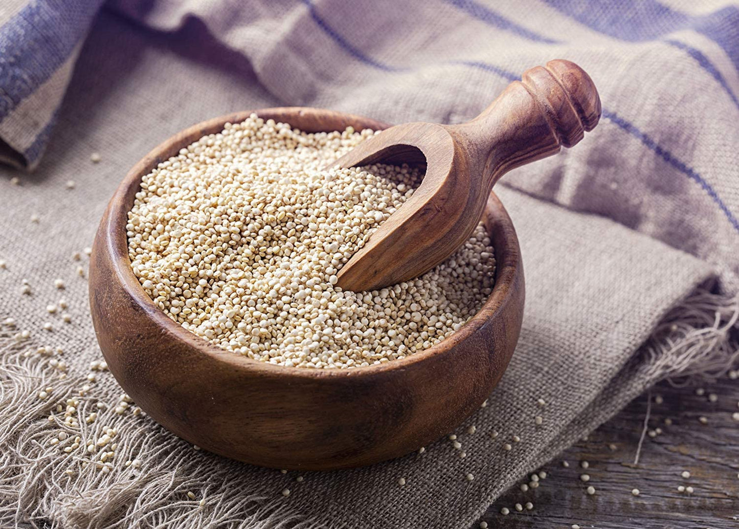 Food To Live - Organic Royal White Quinoa, 10 Pounds Whole Grain, Non-Gmo, Kosher, Raw, Vegan, Sirtfood, Bulk