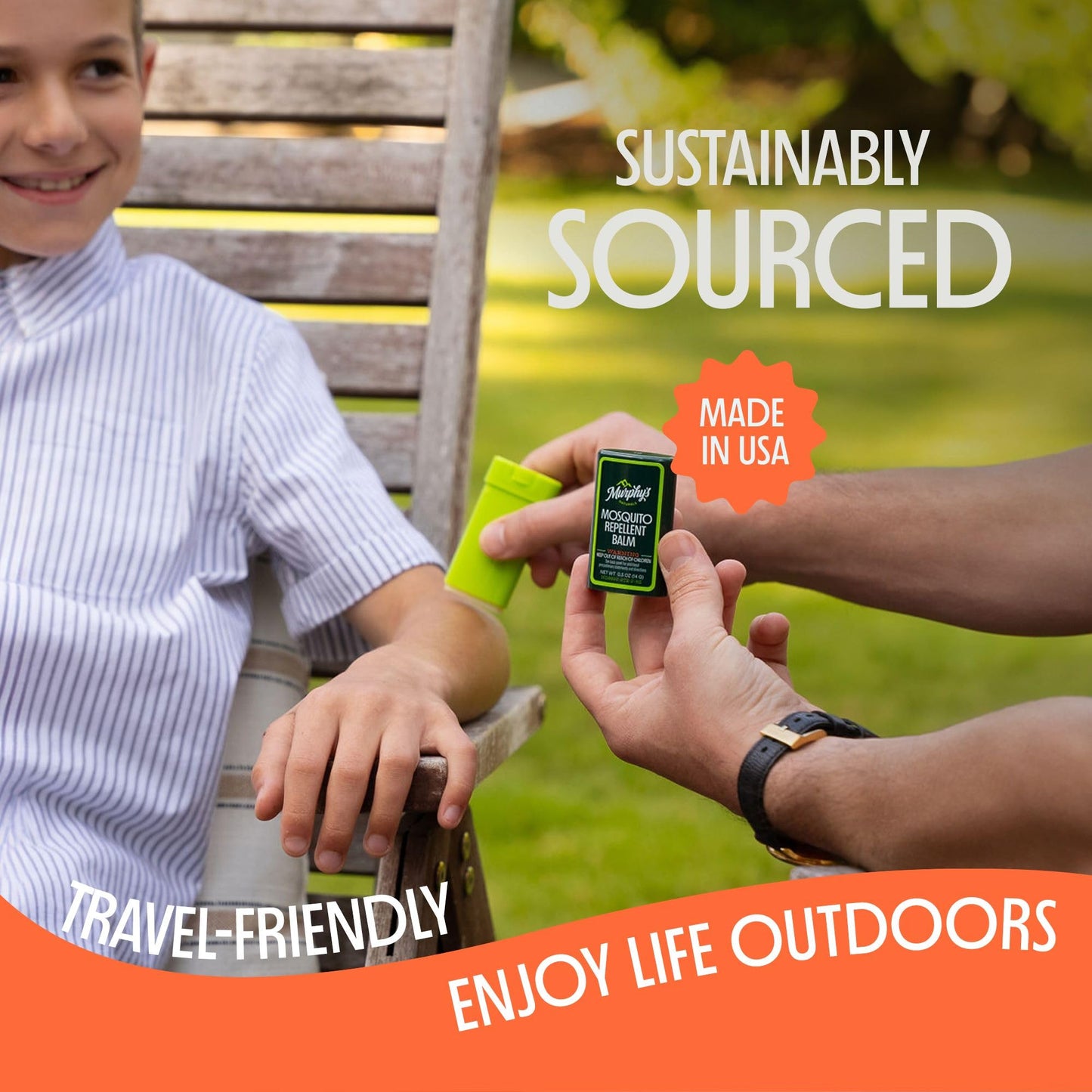 Murphy'S Naturals Mosquito Repellent Balm Stick  Plant Based, Natural Ingredients  Deet Free  Travel/Pocket Size  0.5 Oz  3 Pack