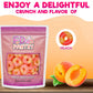 Freeze Dried Peach Rings Candy - Crunchy & Sweet, Large 7 Oz Resealable Bag For Freshness, Gift & Snack - Large Bag Freeze-Dried