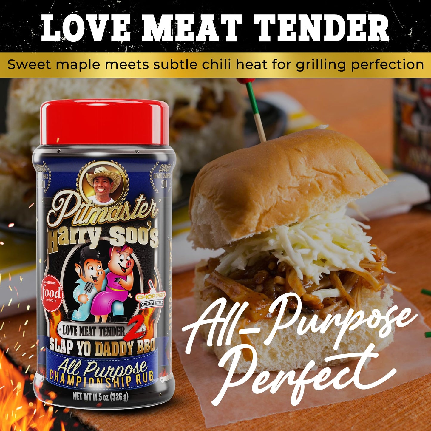 Slap Yo Daddy BBQ Rub - All Purpose Seasoning for Pork, Ribs, Brisket - Gluten Free, No MSG - 12 Ounce
