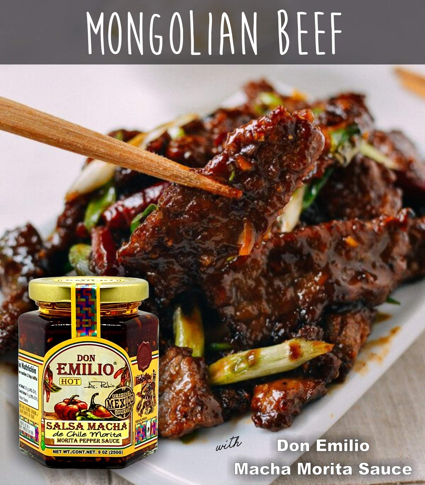 Don Emilio Salsa Macha Hot Chili Sauce, Chili Crisp Oil, Spicy Sauce, Morita Peppers, Natural Chili Paste, 3 Pack of 9 oz