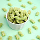 The Hampton Popcorn Company Green Gummy Bears, Green Apple Flavor, 22 Ounce Resealable Bag