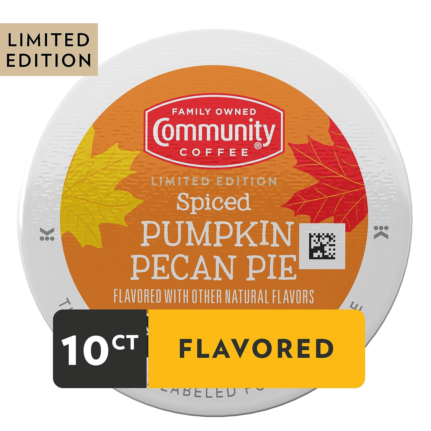 Community Coffee Spiced Pumpkin Pecan Pie Flavored Coffee Pods, Medium Roast, Compatible with Keurig, 10 Count