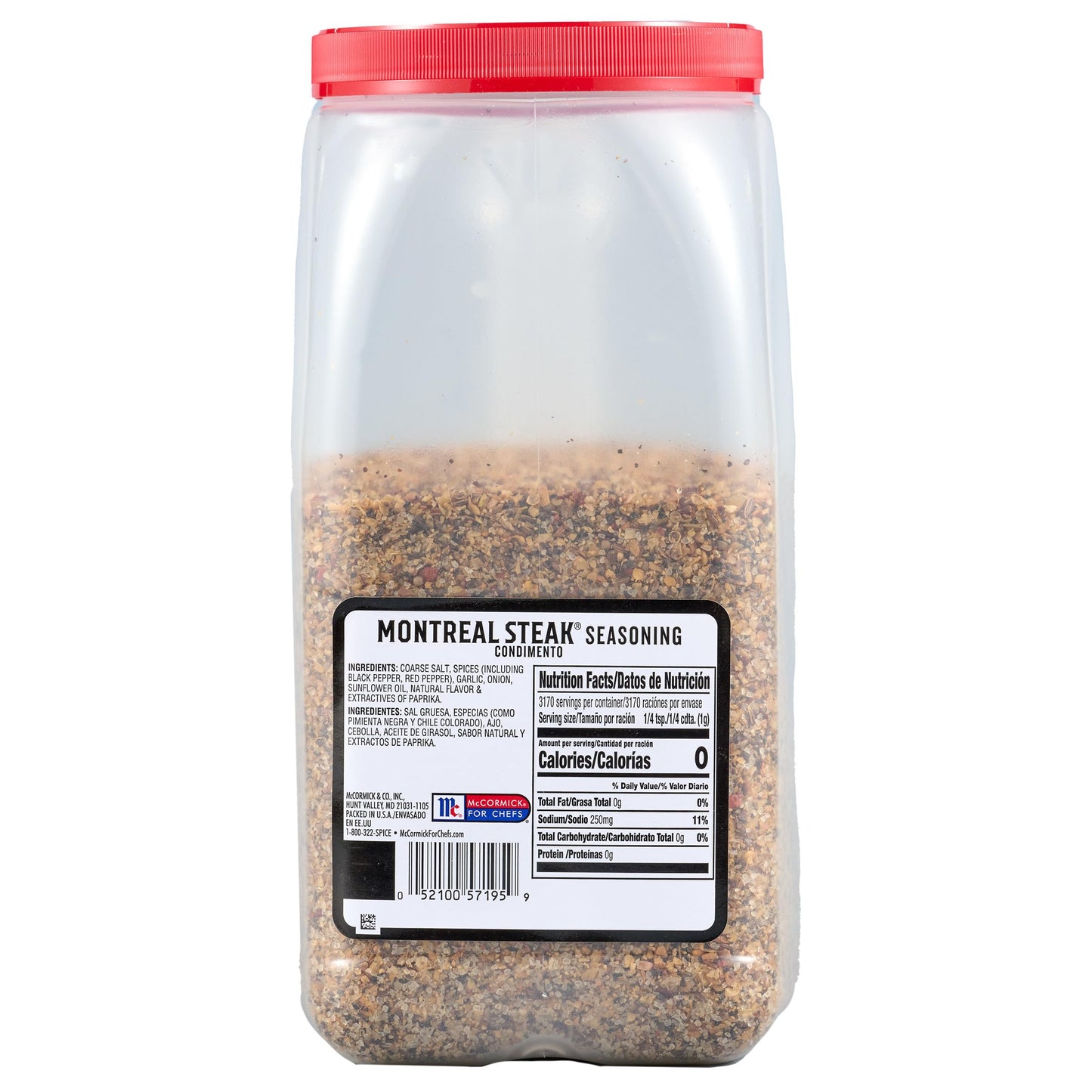 McCormick Grill Mates Montreal Steak Seasoning, 7 lb Container, Ideal for Steaks, Ribs, Burgers, and Vegetables
