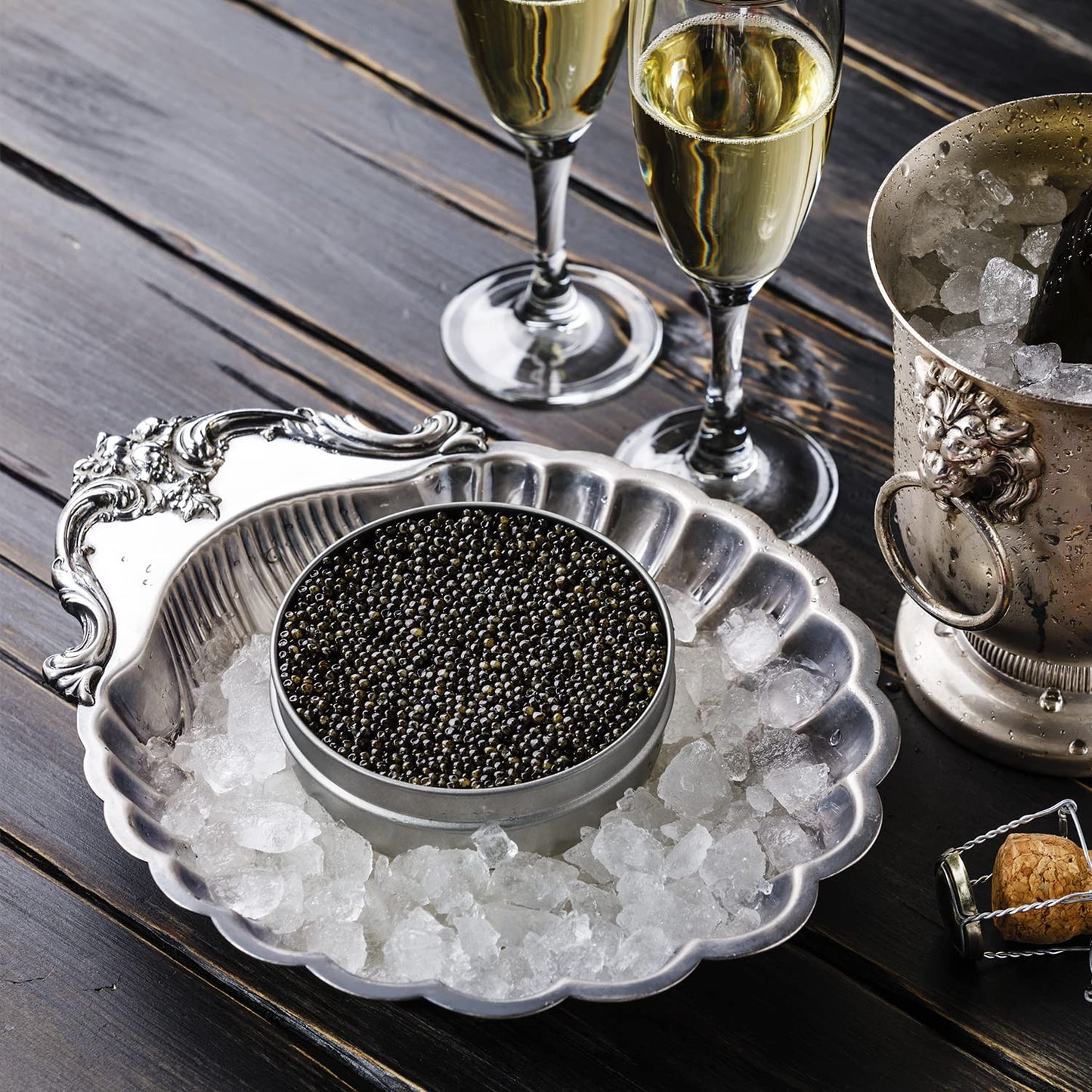 Markys Siberian Sturgeon Caviar - Premium Malossol Black Roe - 5.5 oz - Gourmet Seafood Treat