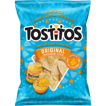 Tostitos Tortilla Chips, Original Restaurant Style, 12oz Bag