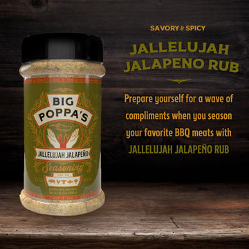 Big Poppas Jallelujah Spicy Jalapeno Seasoning - Versatile, Gluten-Free Jalapeno Rub For Steak, Chicken And More! (7.5 Oz)