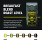 Warpath Coffee Whole Bean Coffee Medium Roast, Breakfast Blend, High Caffeine, Extra Strong Roasted 100% Arabica Coffee Beans Whole, Rich Aroma, Full Bodied Intense Cup, Created By Navy Seals, 12Oz