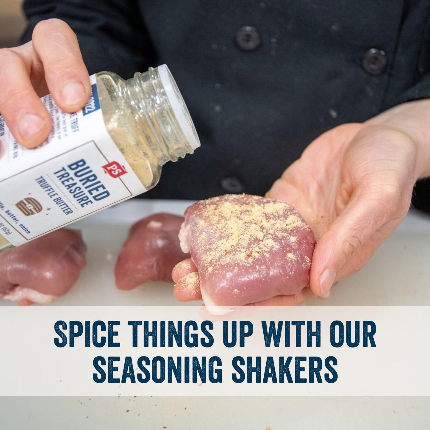 PS Seasoning Truffle Butter All-Purpose Seasoning - 2.2 oz Shaker, Umami Flavor for BBQ, Pasta, Burgers, Risotto