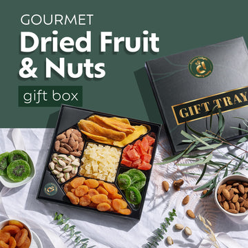 Cravers Delight Assorted Nuts Gift Basket - 8 Ounce Holiday Nut Sampler with Walnuts, Cashews, Peanuts, Pistachios, Almonds