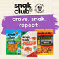 Snak Club Tropical Trail Mix with Peanuts, Dried Papaya, Raisins, Banana Chips, Dried Pineapple, Coconut Chips, and Almonds, Glu