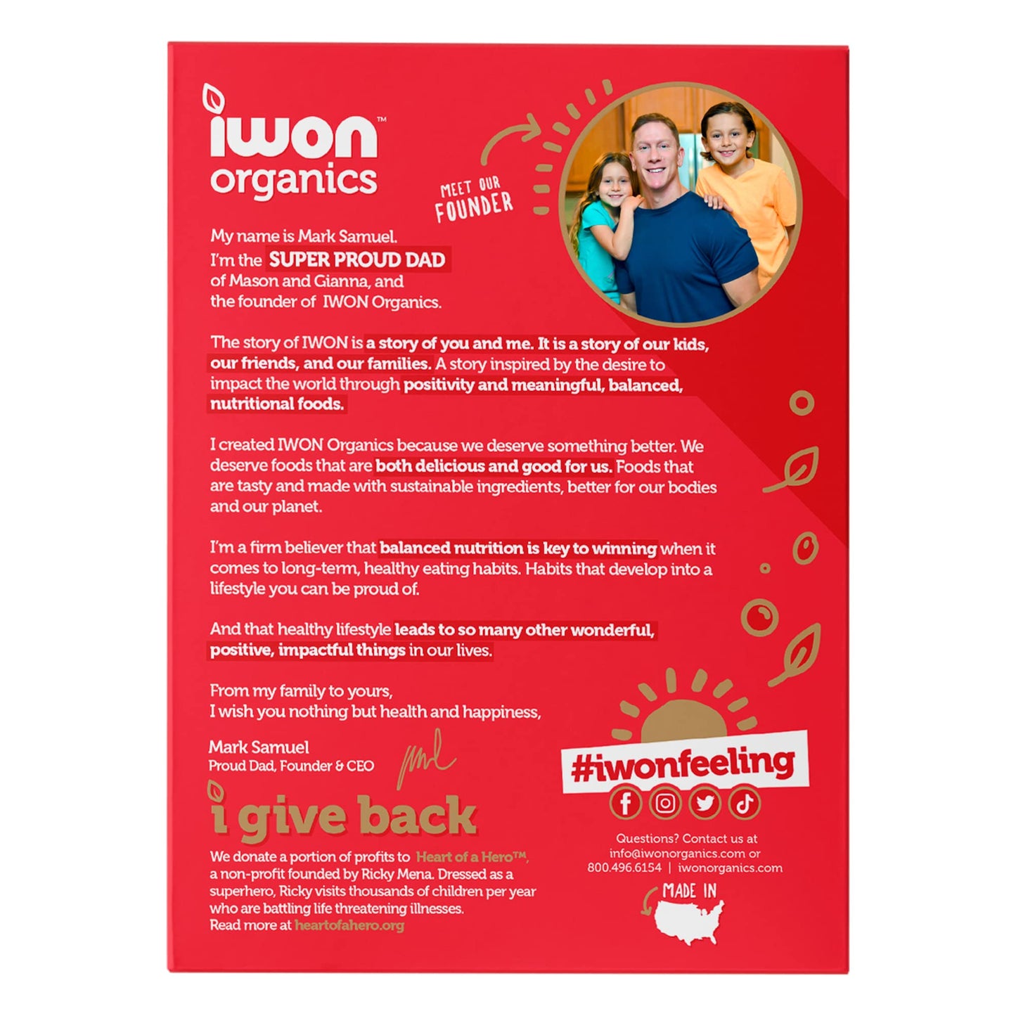 Iwon Organics Protein Crunchies - Plant-Based Protein Low Sugar Gluten & Dairy Free Non-Gmo Organic Breakfast Cereal - Cinnamon