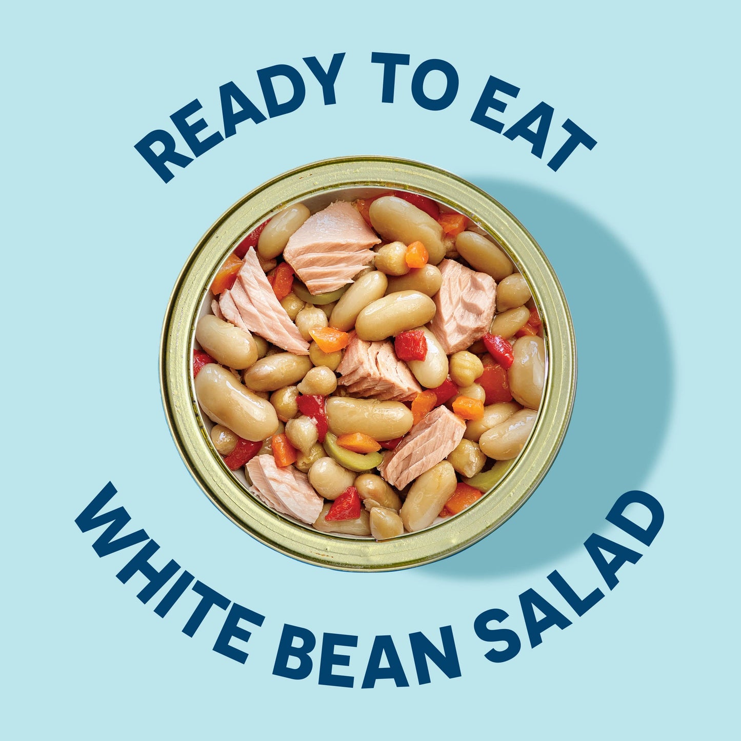 Wild Planet Ready-To-Eat Wild Tuna White Bean Salad With Organic Chickpeas, Carrots, Red Peppers & Green Olives 5.6oz, Pack Of 4